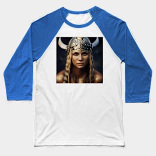 Viking Shield Maiden Baseball T-Shirt